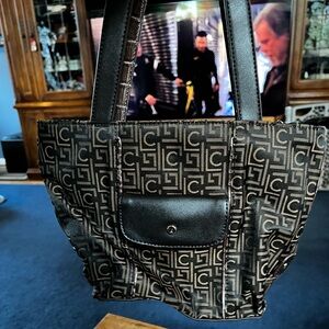 Liz Claiborne Heritage Mosaic Purse in Black/Brown with matching wallet